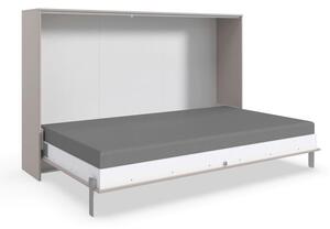 ZLOŽLJIVA POSTELJA 120 cm x 200 cm , leseni material siva, sahara