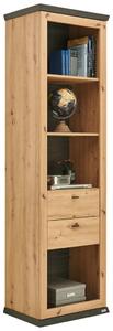 REGAL 60/209/43 cm barve hrasta, temno siva