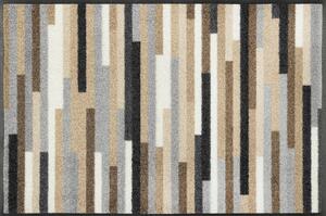 PREDPRAŽNIK Mikado Stripes 50/75 cm potiskano rjava, siva, bež