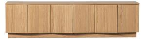 TV omarica iz masivnega hrasta v naravni barvi 200x52x45 cm Zuma – WOOOD