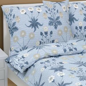 Bellatex Crepe posteljnina Meadow blue , 140 x 200cm, 70 x 90 cm, 140 x 200 cm, 70 x 90 cm