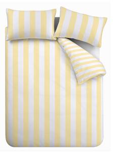 Rumena 3-delna posteljnina za zakonsko posteljo 200x200 cm Cove Stripe – Catherine Lansfield