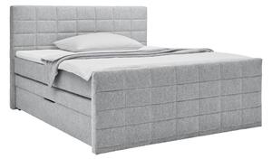 Mömax Postelja Boxspring Damon, Siva, 180x200