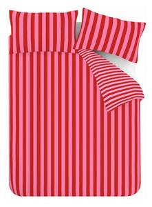 Rdeča/rožnata enojna posteljnina 135x200 cm Stripe Tease – Sassy B