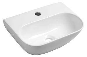 Bel keramičen umivalnik za WC 42x29 cm Nerissa – Sapho