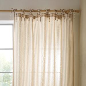 Bež zavesa 140x183 cm Zanzibar Woven Stripe – Pineapple Elephant