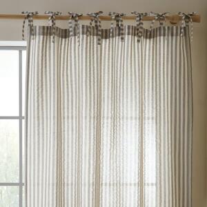 Siva zavesa 140x183 cm Zanzibar Woven Stripe – Pineapple Elephant