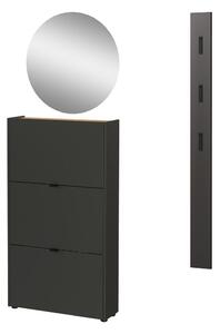 Antracitno siv set za hodnik 101x200x22 cm Ameca – Germania