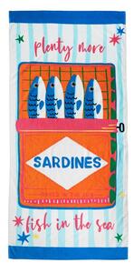 Bombažna brisača za na plažo 76x160 cm Sardines – Catherine Lansfield