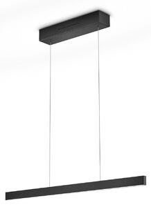 Knapstein LED-visoka svetilka LINDA-72, črna, dolžina 72 cm, upravljanje z gestami, zatemnjen, Črna, Dnevna soba / jedilnica, Aluminij, Sodobni