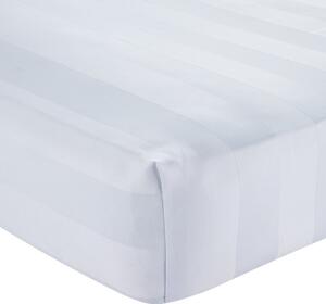 Bela napenjalna satenasta rjuha 150x200 cm So Soft Satin Stripe – Catherine Lansfield