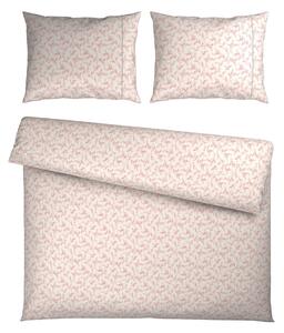 POSTELJNINA Mavie 200/200 cm saten srebrne barve, pink