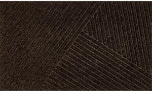 PREDPRAŽNIK Dune Stripes dark brown 45/75 cm reliefno temno rjava