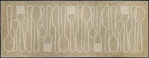 TEKAČ Cutlery Symphony 75/190 cm potiskano ekru
