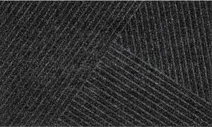 PREDPRAŽNIK Dune Stripes dark grey 45/75 cm reliefno temno siva