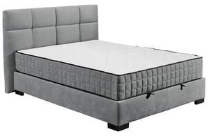 POSTELJA Z VZMETNICO 120 cm x 200 cm , tekstil, leseni material antracit