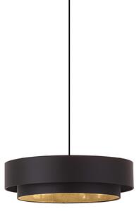 Moderna viseča svetilka črna 50 cm 3-luči - Drum Duo
