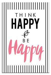 Stenska dekoracija Think happy