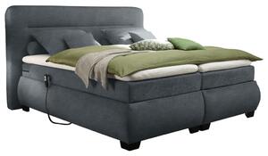 BOXSPRING POSTELJA 160 cm x 200 cm , tekstil antracit