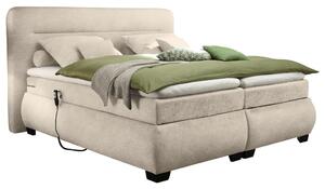 BOXSPRING POSTELJA 160 cm x 200 cm , tekstil peščene barve