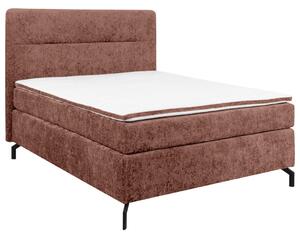 BOXSPRING POSTELJA 140 cm x 200 cm , tekstil rdečerjava