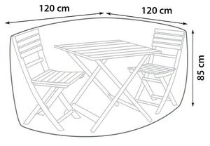 Sunfun Zaščitno pokrivalo za balkonsko pohištvo (Ø x V: 120 x 85 cm)