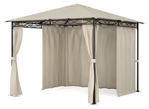Blumfeldt Mondo, vrtni paviljon, party šotor, 295 x 262 x 295, jeklo, polyester, bež