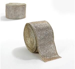 Božični trak FESTIVE 5 cm x 2 m, zlato-srebrna