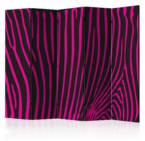 Artgeist Paravan Zebra Pattern Pink I, 5-Delni, Dvostranski