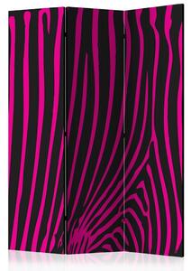 Artgeist Paravan Zebra Pattern Pink, 3-Delni, Dvostranski