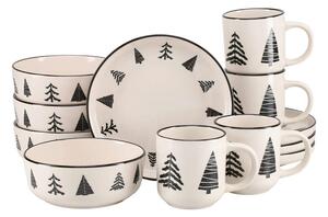 SERVIS ZA ZAJTRK Nordic Christmas Black