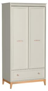 KONDELA Omara, cashmere krem/hrast, VENDY W-10