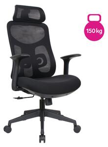 KONDELA Pisarniški stol, črna, nosilnost 150 kg, SULIVAN