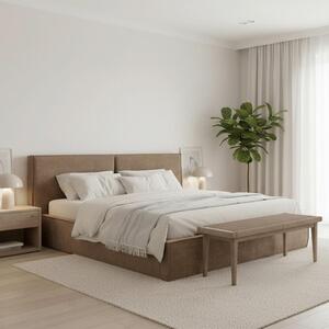Bessagi Home Oblazinjena Postelja Serena, Rjava, 180x200