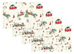 Bombažni pogrinjki v kompletu 4 ks 30x46 cm Christmas Town – Catherine Lansfield