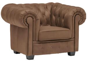 CHESTERFIELD FOTELJ, rjava tekstil