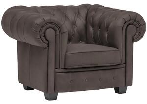 CHESTERFIELD FOTELJ, sivorjava tekstil