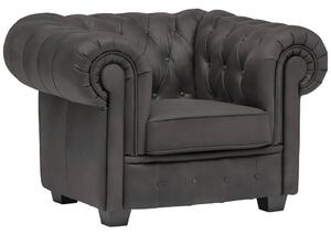 CHESTERFIELD FOTELJ, temno siva tekstil