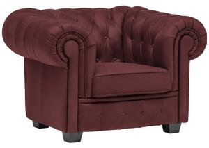 CHESTERFIELD FOTELJ, bordo tekstil