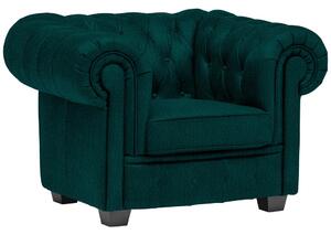 CHESTERFIELD FOTELJ, gozdno zelena tekstil