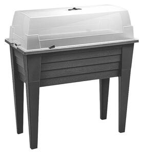 Visoka greda s pokrovom (80 x 40 x 83 cm, Plastika, Antracit)