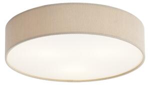 Sodobna stropna svetilka taupe z žametnim senčilom 46 cm 3-luči - Luz