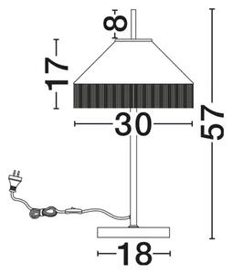 VELVY Stolna svjetiljka Grlo E27 1x12 W IP20 Žuta NL9061129