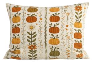 Flanelasta prevleka za blazino PUMPKIN LINES 50x70 cm, barvita