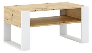 KONDELA Kavna mizica, artisan hrast/bela, CARA 1