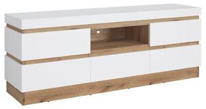 Modern Living Tv-element Calabria, Bela, Barva Hrasta