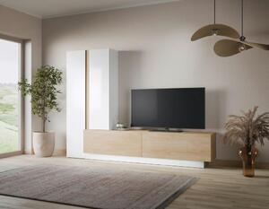 Modern Living Dnevni Regal Milazzo, Bela, Barva Hrasta