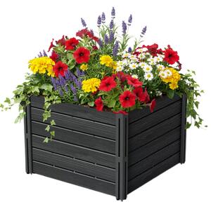 Visoka greda BASE PLANT, 61x61x46cm, antracit Prosperplast