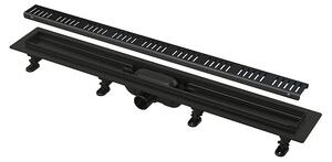 Tuš kanaleta APZ10BLACK (Nerjavno jeklo, 65 cm, Črna)