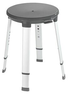 Wenko Secura Premium Kopalniški stol (Nastavitev višine: 43 cm - 52,5 cm, Nosilnost: 130 kg, Antracit)